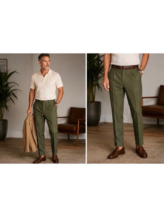 Other - HUGO by Hugo Boss Men’s Harly243F1 Modern Fit Wool Blend Pants Olive 30R NWT